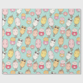 Kawaii Food Wrapping Paper Cadeaupapier (Vlak)