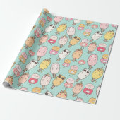 Kawaii Food Wrapping Paper Cadeaupapier (Uitgerold)