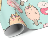 Kawaii Food Wrapping Paper Cadeaupapier (Rol Hoek)