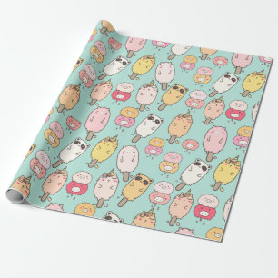 Kawaii Food Wrapping Paper Cadeaupapier