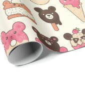 Kawaii Food Wrapping Paper Cadeaupapier (Rol Hoek)