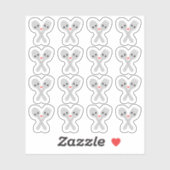 Kawaii Fork Spoon Maaltijdbereiding Bujo Planner Sticker (Vel)