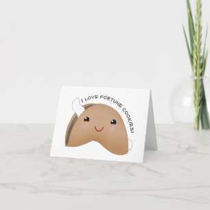 Kawaii Fortune Cookie Day Kaart