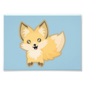 Kawaii Fox Foto Afdruk (Voorkant)