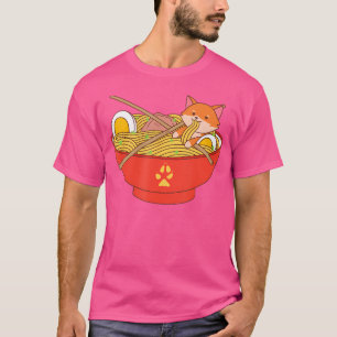 Kawaii Fox met Ramen T-shirt