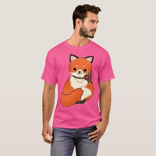 Kawaii Fox T-shirt (Voorkant volledig)