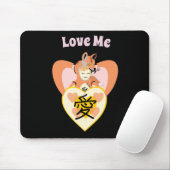Kawaii Foxy Cosplay Love Heart Muismat (Met muis)