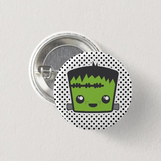 Kawaii Frankenstein Button (Voorkant /achterkant)