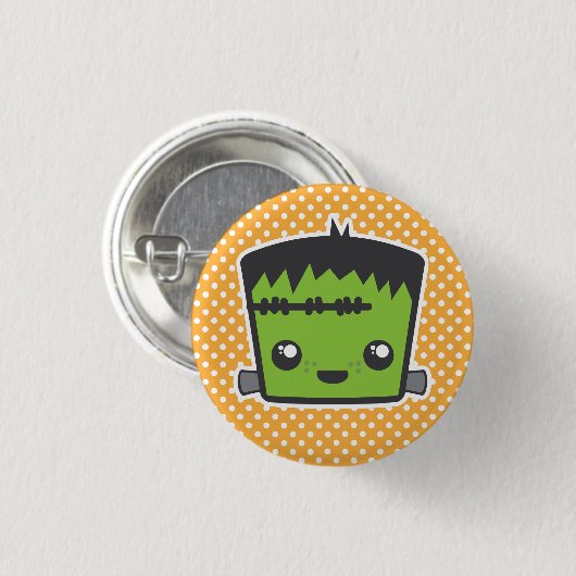 Kawaii Frankenstein Button (Voorkant /achterkant)