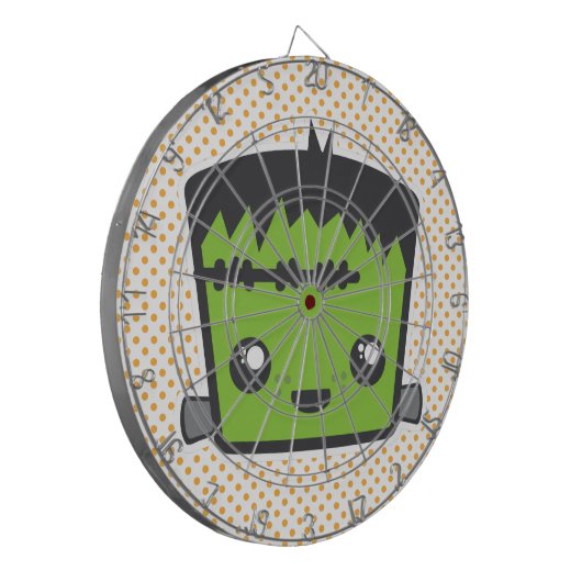 Kawaii Frankenstein Dart Board Dartbord (Voorkant Links)