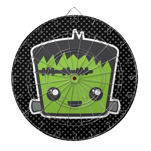 Kawaii Frankenstein Dart Board Dartbord (Voorkant)