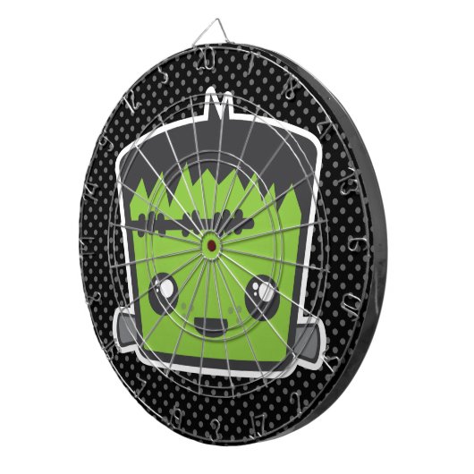 Kawaii Frankenstein Dart Board Dartbord (Voorkant Rechts)
