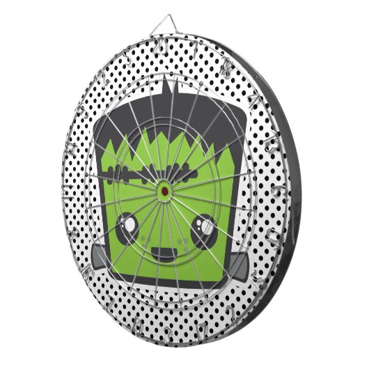 Kawaii Frankenstein Dart Board Dartbord (Voorkant Rechts)