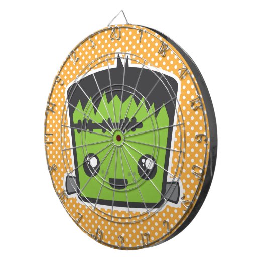 Kawaii Frankenstein Dart Board Dartbord (Voorkant Rechts)
