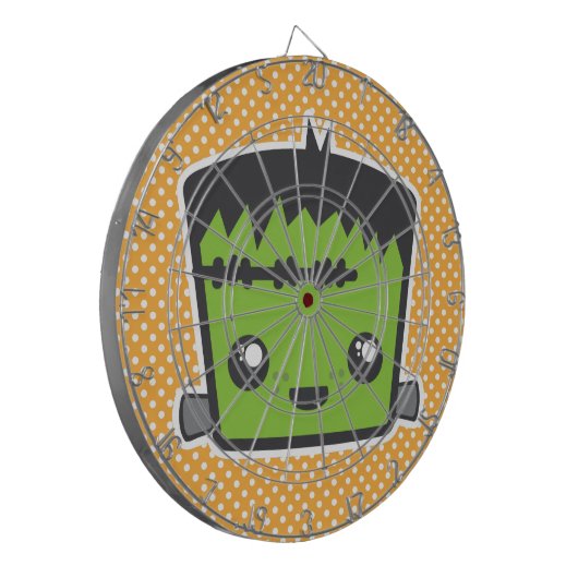 Kawaii Frankenstein Dart Board Dartbord (Voorkant Links)