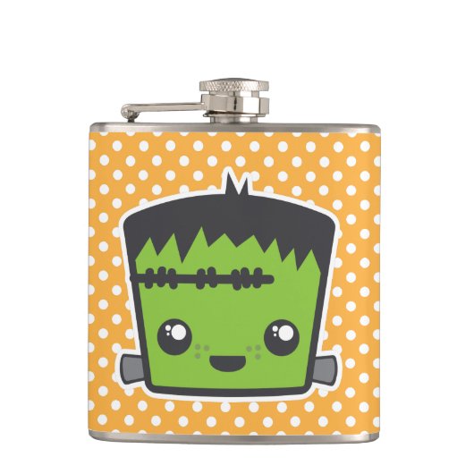Kawaii Frankenstein Flask Heupfles (Voorkant)