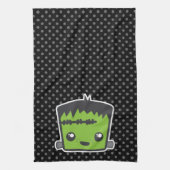 Kawaii Frankenstein Kitchen Towel Theedoek (Verticaal)