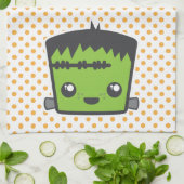 Kawaii Frankenstein Kitchen Towel Theedoek (Gevouwen)