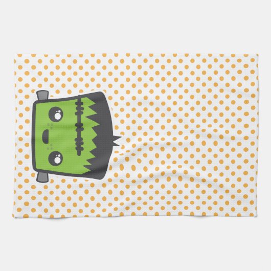 Kawaii Frankenstein Kitchen Towel Theedoek (Horizontaal)