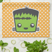 Kawaii Frankenstein Kitchen Towel Theedoek (Gevouwen)