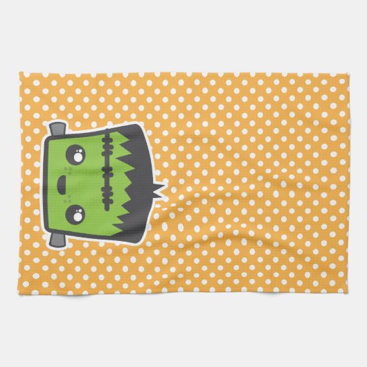 Kawaii Frankenstein Kitchen Towel Theedoek (Horizontaal)