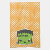 Kawaii Frankenstein Kitchen Towel Theedoek (Verticaal)