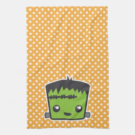 Kawaii Frankenstein Kitchen Towel Theedoek (Verticaal)