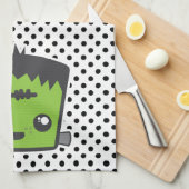 Kawaii Frankenstein Kitchen Towel Theedoek (Quarter Fold)