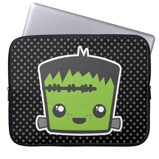 Kawaii Frankenstein Laptop Sleeve (Voorkant)