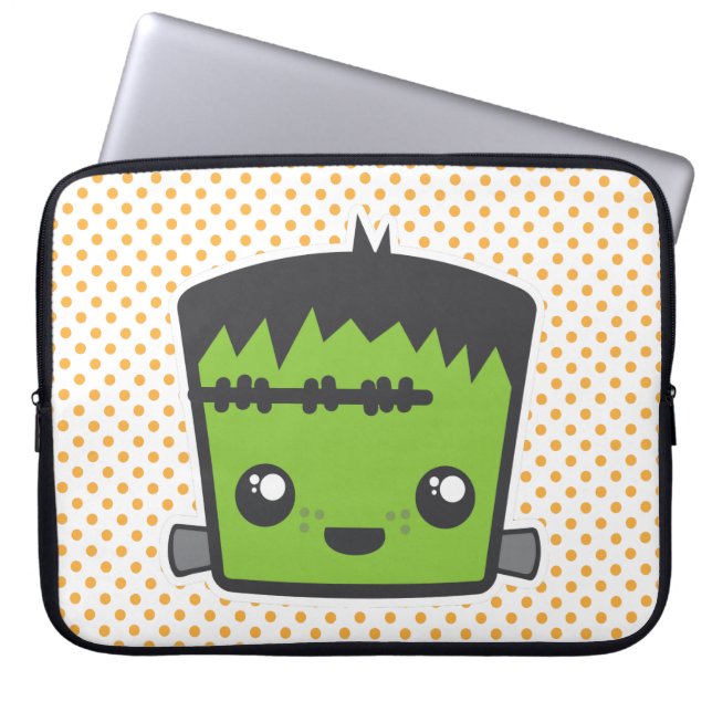 Kawaii Frankenstein Laptop Sleeve (Voorkant)