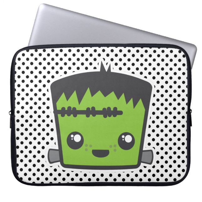 Kawaii Frankenstein Laptop Sleeve (Voorkant)