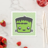 Kawaii Frankenstein Monster Halloween Napkins Servet (Insitu)