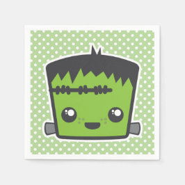 Kawaii Frankenstein Monster Halloween Napkins Servet