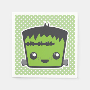 Kawaii Frankenstein Monster Halloween Napkins Servet