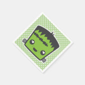 Kawaii Frankenstein Monster Halloween Napkins Servet (Hoek)