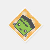 Kawaii Frankenstein Monster Halloween Napkins Servetten (Hoek)