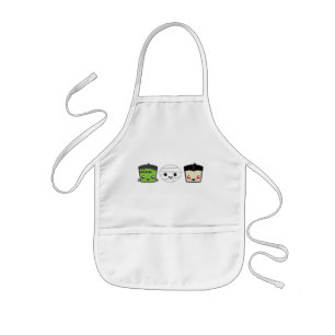 Kawaii Frankenstein Mummy Dracula Apron Kinder Schort