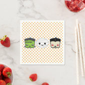 Kawaii Frankenstein Mummy Dracula Napkins Servet (Insitu)