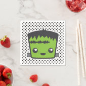 Kawaii Frankenstein Napkins Servetten (Insitu)