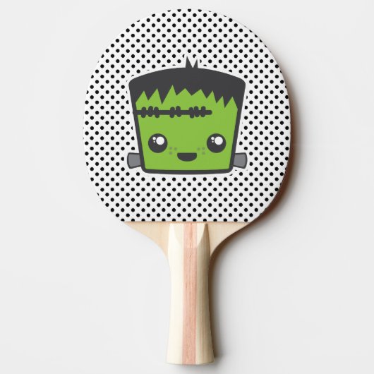 Kawaii Frankenstein Ping Pong Paddle Tafeltennisbatje (Achterkant)
