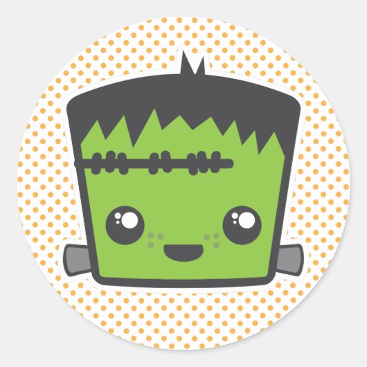 Kawaii Frankenstein Stickers (Voorkant)