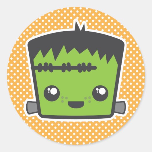 Kawaii Frankenstein Stickers (Voorkant)