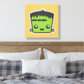 Kawaii Frankenstein Wrapped Canvas (Insitu (Slaapkamer))