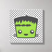 Kawaii Frankenstein Wrapped Canvas (Voorkant)