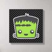 Kawaii Frankenstein Wrapped Canvas (Voorkant)