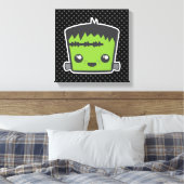 Kawaii Frankenstein Wrapped Canvas Afdruk (Insitu (Slaapkamer))