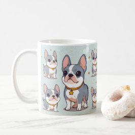 Kawaii Franse Bulldog Frenchie Moods Koffiemok