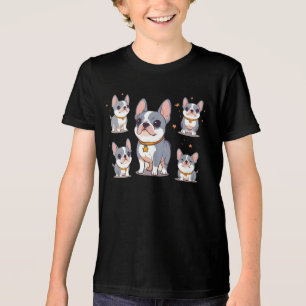Kawaii Franse Bulldog Frenchie Moods Tri-Blend Shirt