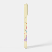 Kawaii Franse Bulldog regenboogwolken iPhone 15 Case (Rechterkant)