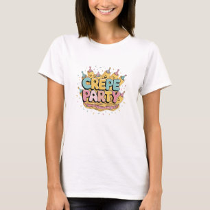 Kawaii Franse traktaties: Schattigee Crepes Art T-shirt